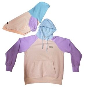 Spark Paws Matching Human and Pet Hoodie Set Pastel Cotton Candy Colorblock